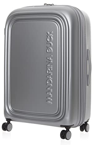 Mandarina Duck Logoduck + Trolley Exp, Bagagli Valigia Unisex, Argento (Silver), 49x75x31 34 LxHxW