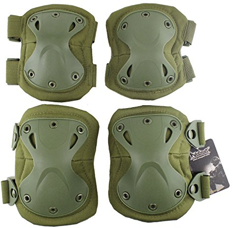 OAREA Tactical Sportschutz König Kong Gear Set Outdoor Multi Color Sicherheit Kniepolster Ellenbogen für Military Airsoft Jagd