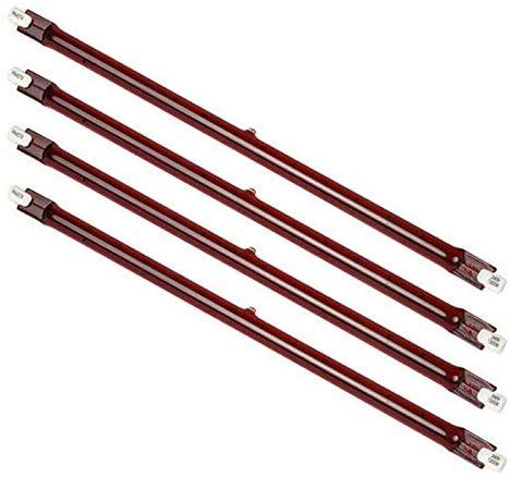 LiangDi Four Pack 1.2 kW R7 Ruby Halogen Heater Lamp Bulb 254mm