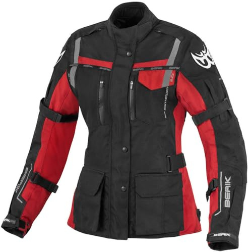 Berik Torino wasserdichte Damen Motorrad Textiljacke | Wetterfester Fahrkomfort