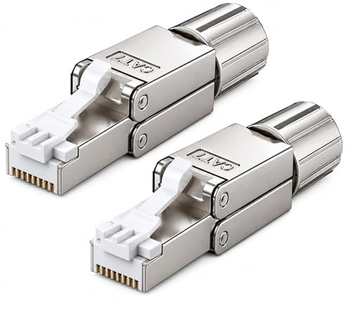 Wooja Feldkonfektionierbar RJ45-Stecker Kat.7-2 Stück geschirmt CAT7