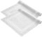 Komfortec 2 Alfombras de Baño de algodón, 50x70, 600 g/m², Absorbente y de Secado Rápido, Blanco