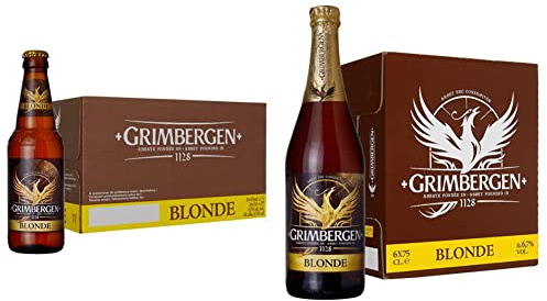 Grimbergen Birra Blonde (Abbazia) - 24 bottiglie da 330 ml & Birra Blonde (Abbazia) - 6 bottiglie da 750 ml
