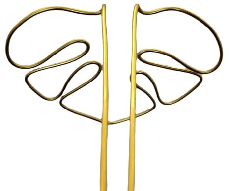 Sghtil Monstera-Pflanzenstecker, Pflanzenstangen für Monstera | Stabiler Stützpfahl in Monstera-Form - Einzigartige, dekorative, multifunktionale Pflanzenständer für Pflanzen im Innen- und