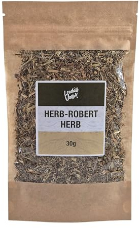 Lowhill Valley Herb Robert Herbal Tea - Natural Wellness Infusion – Handpicked – No Additives or Preservatives – Responsibly Sourced – 100% Pure Herb – for Wellness – 30g