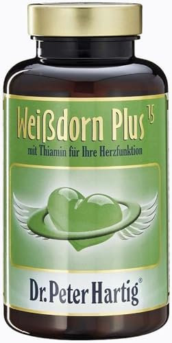 Dr. Peter Hartig Weißdorn Plus 15, unterstützt ihr Herz auf natürliche Weise, Niacin, 120 Kapseln 4-Monats-Vorrat lactose- hefe- und glutenfrei