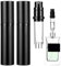 JIYIN Pulverizador de perfume rellenable de 5 ml, 2 unidades, atomizador, botella pulverizadora rellenable, para viajes, color negro