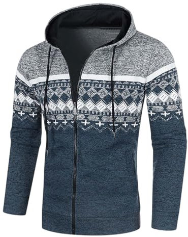 Softshelljacke Herren Cardigan Herren Freizeit Fleecejacke Herren Winterjacke Herren Warm Kapuzenjacke Herren Leichte Jacke Herren Strickjacke Herren Bequem Trachtenjacke Herren, S-3XL