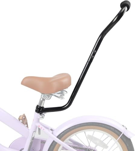 ZUKKA Fahrrad Training Universal Schubstange Trainer Handle Balance Push Bar Kinder Fahrrad Lernen Handle Push Bar für Kinderfahrrad,Schwarz