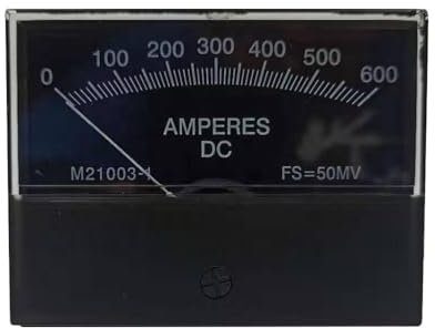 Ampèremètre 600A DC, compteur de courant analogique, ampèremètre compteur analogique numérique