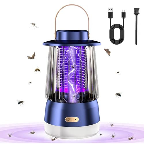 Fancysky 3 In 1Lampada Antizanzare, Zanzariera Elettrica, Lampada Antizanzare Elettrica, Trappola per zanzare USB, Lampada Zanzare Interno Esterno, per Repellente Zanzare, Mites, Mosche, Insetti
