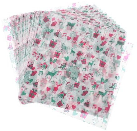 FUNNETOYU 100 Feuilles Papier Sulfurisé Papier Ciré De Noël Alimentaire De Sandwich Sandwich