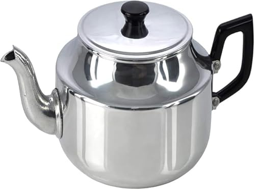 Chefline Traditional Aluminium Teapot, 1.0 Litre / 6 Cup Capacity
