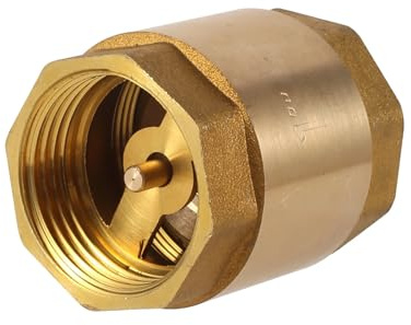 Clapet anti-retour à ressort en laiton à filetage interne 1/2, 3/4 et 1, vanne à flotteur unidirectionnelle for la régulation du reflux d'eau(1 inch)