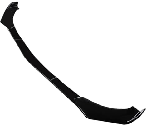 Letto anteriore nero – PP ABS regolabile a 5 livelli, supporto autoforante, design aerodinamico aerodinamico e aerodinamico | Spoiler anteriore universale per auto esterno