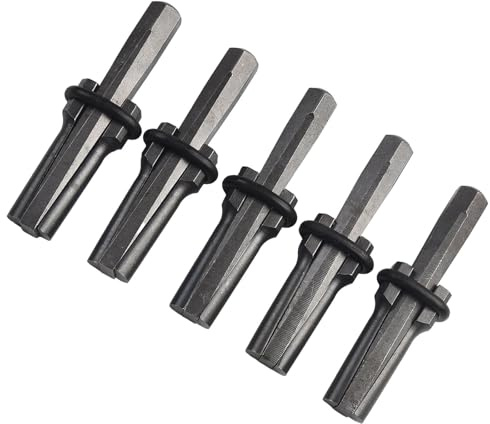 Set di scalpelli da 18 mm per calcestruzzo, granito, marmo, pietra dura, 5 pezzi con acciaio legato al cromo vanadio, lunghezza 105 mm