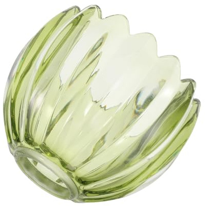 BESPORTBLE Abat-jour en Verre Vert Mini Tulipe 42 Mm pour Lampe Murale, Applique ou Ventilateur de Plafond, Abat-jour de Remplacement Vintage, Décoration Intérieure Rétro, Facile à Nettoyer