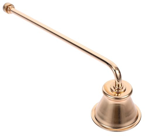 PERSELOSO Estintore per Candele in Ferro Colore Oro, Strumento Robusto e Conveniente per Spegnere, Accessorio Pratico per Candele da Casa e Decorazioni
