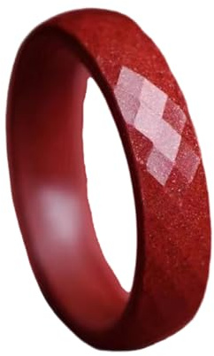 Tsophreniq Cinnabars - Anillos FengShui para hombres y mujeres, amuleto de la suerte y riqueza para mejorar el estado de ánimo y atraer la prosperidad. Anillos protectores, Purple gold sand fac, como