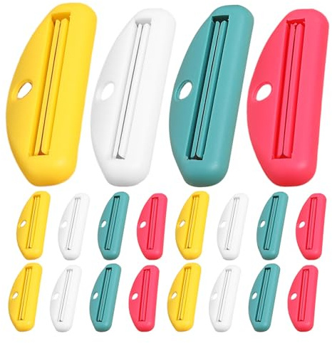TOYANDONA Lot de 20 Presse-tubes en Plastique pour Tubes de Peinture et Pommades, Compatible, Facile à Utiliser sur Plan de Travail ou Salle de Bain