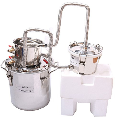Fayelong 3 Pots DIY 2 Gal 10 litres DIY Home Alcohol Moonshine Still Boiler Water Wine Distiller Brewing Kit