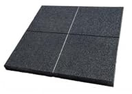JARDIN202 - Loseta de Caucho Negra | Especial para Gimnasios | Suelos Infantiles | Fitness | Antivibracion- 40 mm 1x1m