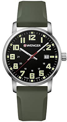 Wenger Unisex ErwachseneArmbanduhr Analog Quarz Silikon 01.1641.112