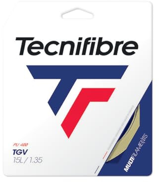 Tecnifibre Unisex – Erwachsene TGV 12m Saitenset-Nude Tennissaite, 1.35