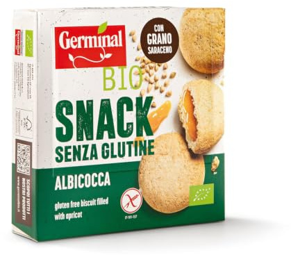 Germinal Galletas BIO de Trigo Sarraceno Rellenas de Albaricoque, sin Gluten - 200g