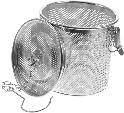 Cabilock Boule à épices en acier inoxydable - Passoire à épices - Tamis à thé - Filtre à thé - Infuseur à thé - Diffuseur de thé - Infusion avec chaîne pour thé en vrac - Feuilles de café - Herbes