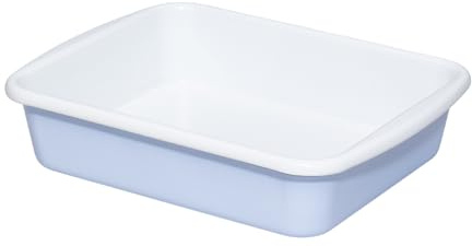 Riess, 0397-127, Minibackofenform 24.8 x 20 x 5.5cm, Emaille, CLASSIC Edition NATURE BLUE LIGHT, 0,765kg, 1.6 Liter, 24,8 x 20 x 5,5cm