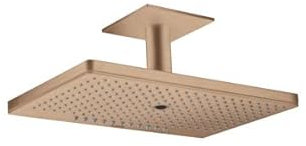 hansgrohe AXOR ShowerSolutions Kopfbrause 460/300 3jet, Deckenanschluss, 35281310, Farbe: Brushed Red Gold