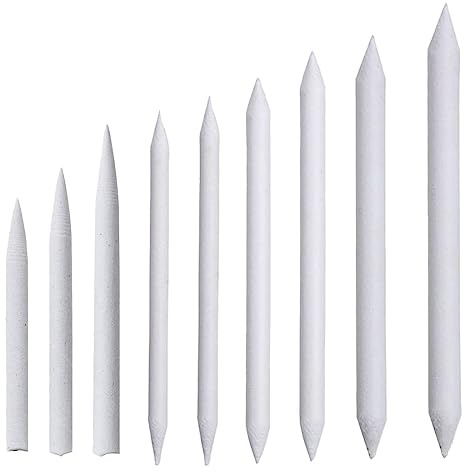 Papierwischer Set 9 Stück Blending Stümpfe für Student Skizze Zeichnen, Malen Zubehör, Radiergummi Stift, schleifpapi set Mischen Papierwischer Set Kinder Student Skizze Zeichnen