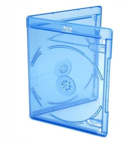 Generisch Viva Elite Blu-Ray - Custodie per 2 dischi, 12,5 mm, 10 pezzi, colore: Blu