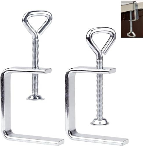 Ruikcoll C Morsetto a Vite, Morsetto per Lavorazione Legno, Argento, 2 Pezzi