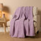 Brentfords Teddy Fleece Blanket Double, Thick Warm Blanket for Winter Super Soft Cosy Comfy Fleece Throw Couch Cover Over Sofa Throw - Purple, 150 x 200cm