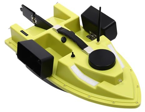NadineDutol 500M Futterboot 40W Beladung Fischköder Boot Köderboot Boot zum Angeln, ABS Futterboot Nachtangeln Fischköder Köderboot Bait Boat mit Fernbedienung