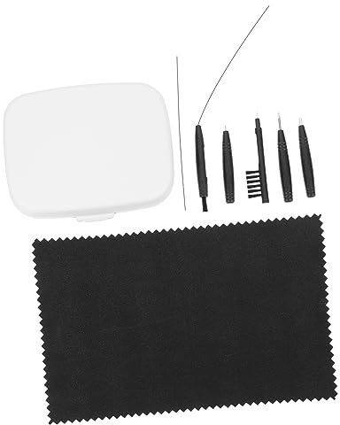 IWOWHERO 1 Satz Reinigungskit Reinigungsbürste Mit Magnet Mini-reinigungsbürste Hörgerätebürste Zur Reinigung Wiederverwendbare Reinigungsbürste Hörgerätezubehör -tool Pvc Weiß