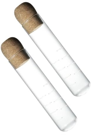 COLLBATH 2 Piezas Infusores De Té Suelto De Vidrio Transparente Con Tapa De Corcho Filtro De Té Para Tazas Colador Reutilizable Para Entusiastas Del