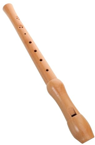 SOLUSTRE Wooden Soprano Recorder Eight Design Easy to Play for Beginners Lightweight Musical Instrument for Adults Practice School Band Use