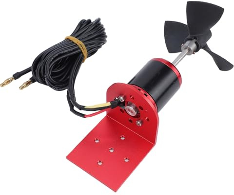 Luocute Propulseur sous-Marin sans Balais, Moteur sous-Marin de Bateau RC à Poussée de 6 Kg avec Hélice à 3 Pales, Conception de Chambre Entièrement Scellée pour Les Projets Marins de