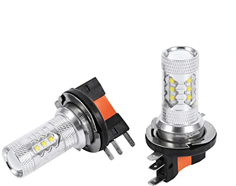 Pongnas BOMBILLAS LED BLANCAS 80W H15 LUCES DE COCHE FAROS DE ALTA POTENCIA PARA VARIOS VEHÍCULOS