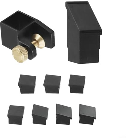 Eawfgtuw Scie sauteuse pour guide de scie à queue d'aronde avec compatibilité d'angle de 45° et 90°, 9 pièces pour le travail du bois avec modules magnétiques pour couper
