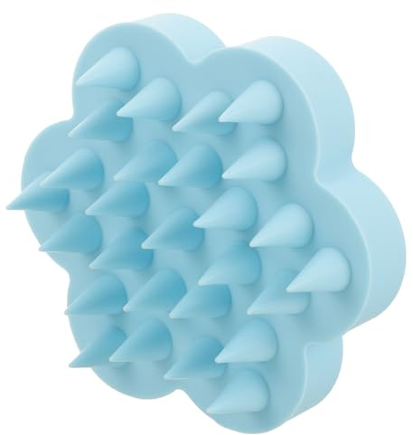 HAMPPLIES Spazzola Chioma Silicone per Massaggio Scalpo Delicato, Pulizia Profonda, per Uso Quotidiano e Lavaggio Testa Ragazzo Ragazza