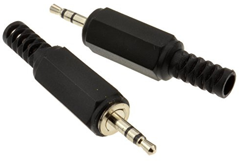 kenable 2,5 mm Löten Stereo Klinkenstecker Anschluss Kabel Ende Stecker Vernickelt Vergoldete [2 Stück]