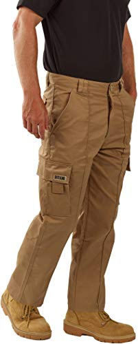SITE KING Mens Cargo Combat Work Trousers, Sizes 28 to 56 Button & Zip Fly | Men's cargo combat work trousers with button and zip fly for practical everyday workwear, sizes 28-56