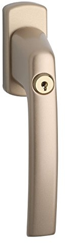 MACO Fenstergriff Harmony, Sperrzylinder, Vierkantstift 7 x 35 mm, bronze eloxiert, 1 Stück,21385
