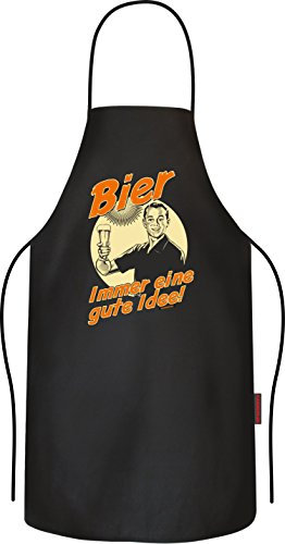 RAHMENLOS Original BBQ Grillschürze: Bier, Immer eine Gute Idee!