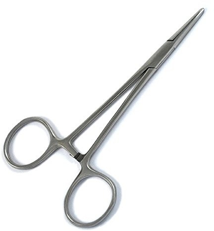 MKC® - Hemostatisk husdjursskötsel öra hår dragare tång rakt, 14,5 cm