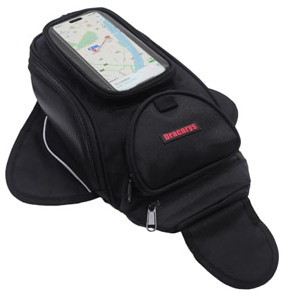 Dracarys Motorrad-Tanktasche – Oxford Sattel schwarz Motorradtasche – Universal Starke magnetische Tasche für Honda Yamaha Suzuki Kawasaki Harley